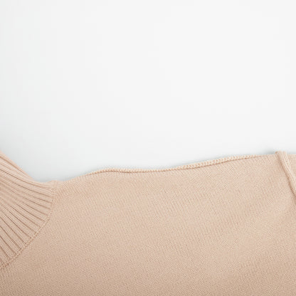 Adiffu Loose Comfortable Turtleneck Knit Pullover Sweater