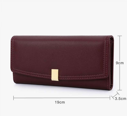 Long Triple Fold Women's Premium Clutch Bag