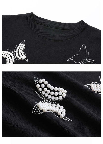 Summer New Casual Butterfly Ice Silk Knitwear