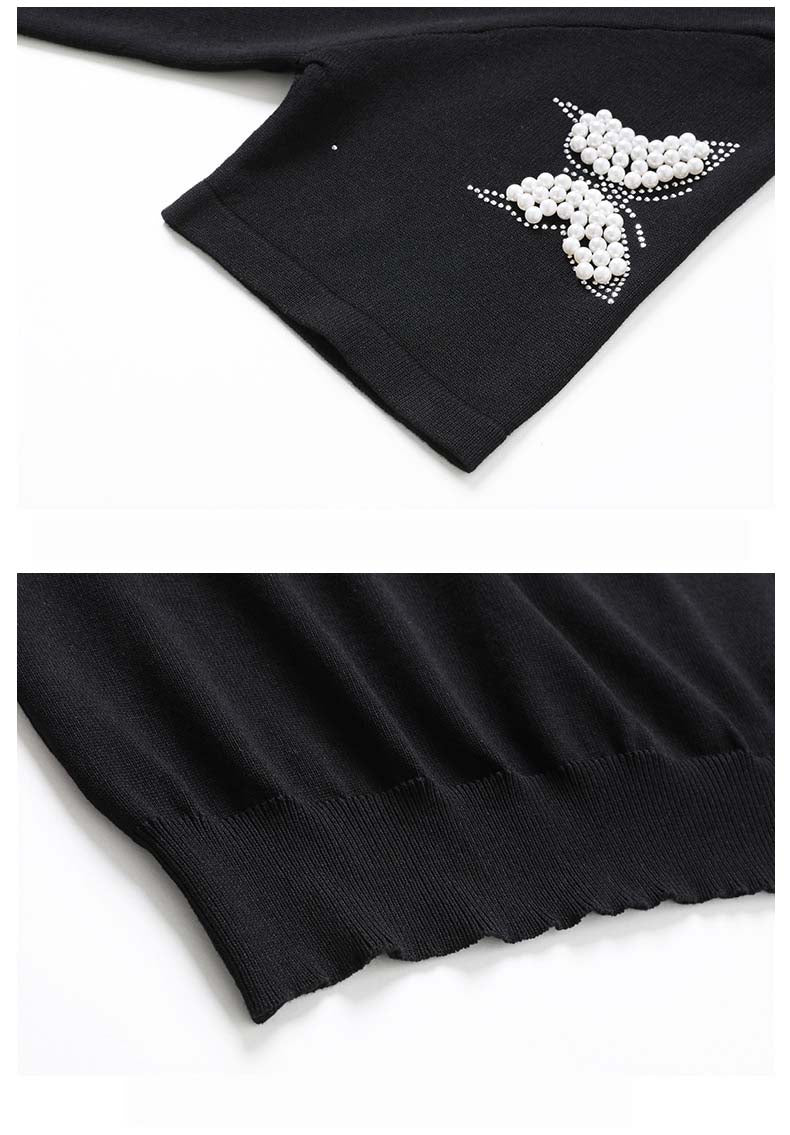 Summer New Casual Butterfly Ice Silk Knitwear