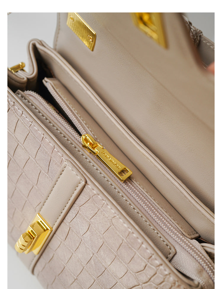 Adiffu Sophisticated Alligator Print  Crossbody Bag For Women