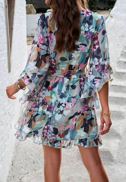 Adiffu Elegant Floral Dress