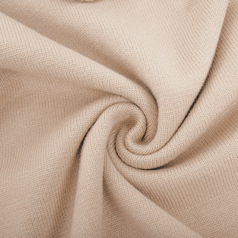 Adiffu Loose Comfortable Turtleneck Knit Pullover Sweater