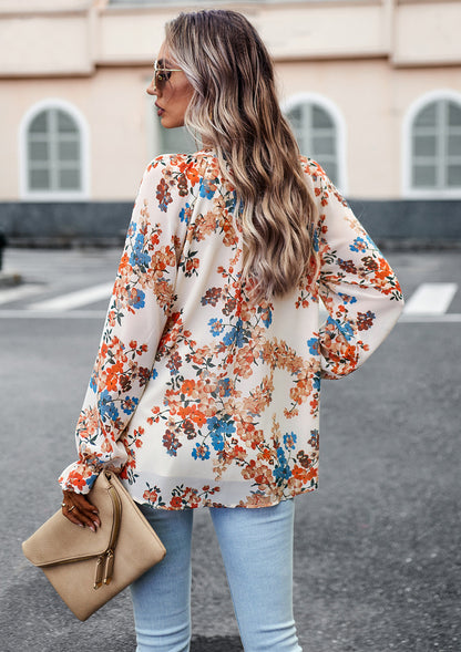 Adiffu Elegant Floral Shirt For Lady