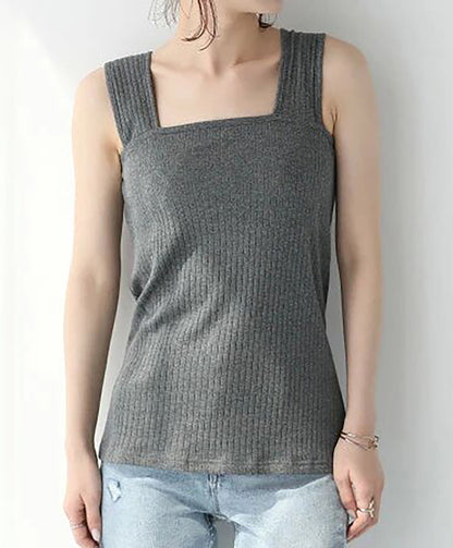 Adiffu Women's High Stretch Ribbed Vest