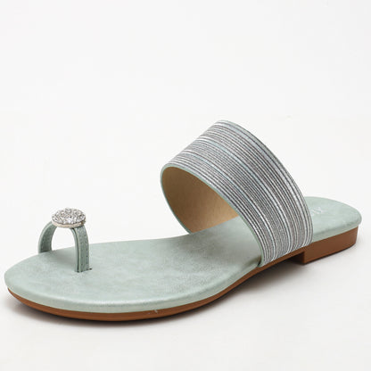SunnyStride Soft-Comfort Flat Slides