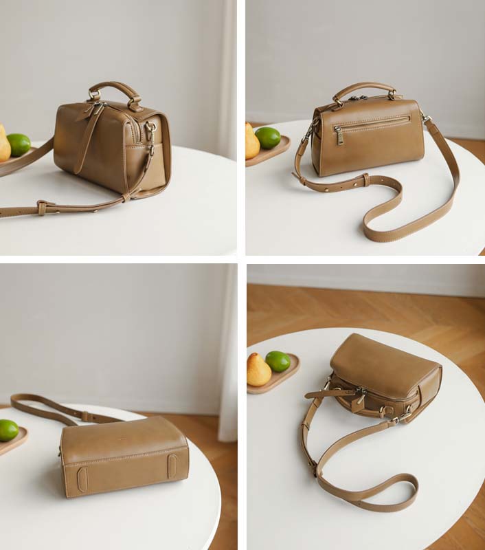 Soft Leather Pillow Bag For Women