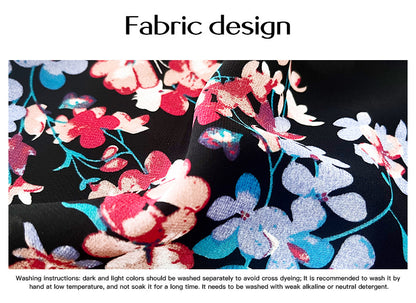 Popular Floral Short-sleeved Dress