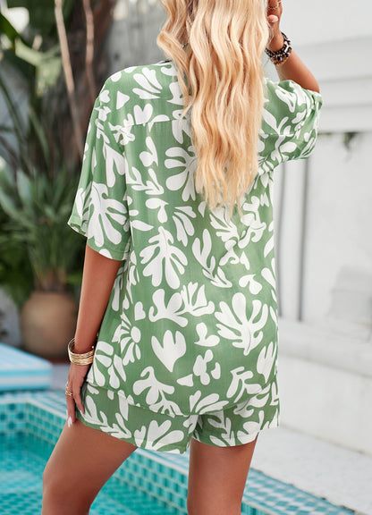 Adiffu Casual Half Sleeve Tops and Shorts