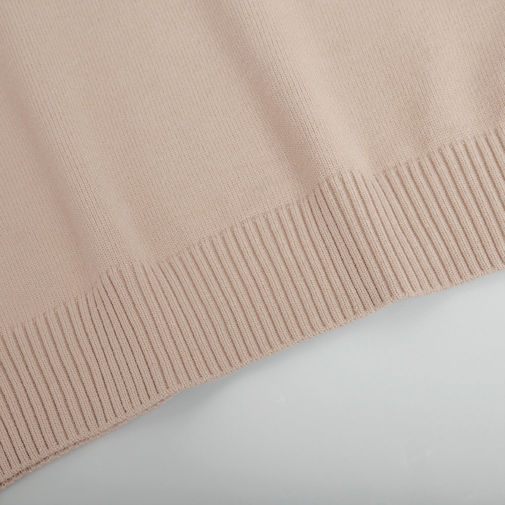 Adiffu Loose Comfortable Turtleneck Knit Pullover Sweater