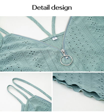 Adiffu Casual Solid Color Camisole Top