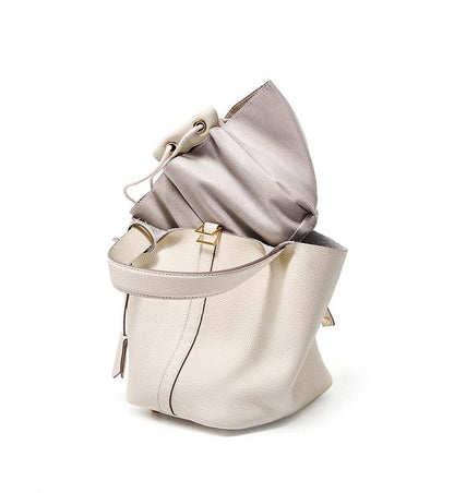 Adiffu Leather Bucket Bag Bridal Handbag