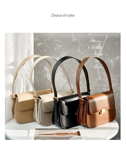 Adiffu Fashionable Leather Tofu Bag