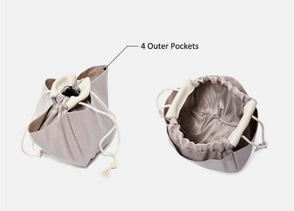 Adiffu Leather Bucket Bag Bridal Handbag