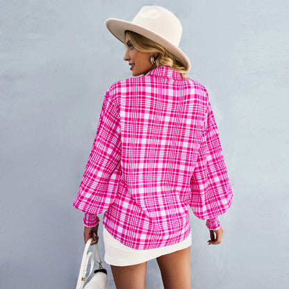 Loose Printed Long-Sleeved Shirt