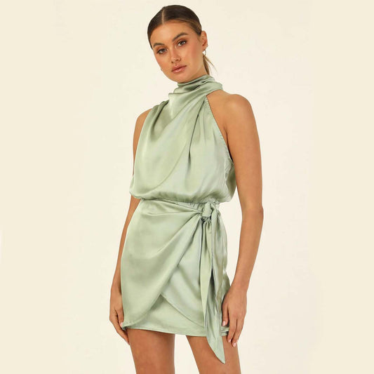 Adiffu Fashion Slim Sleeveless Dress