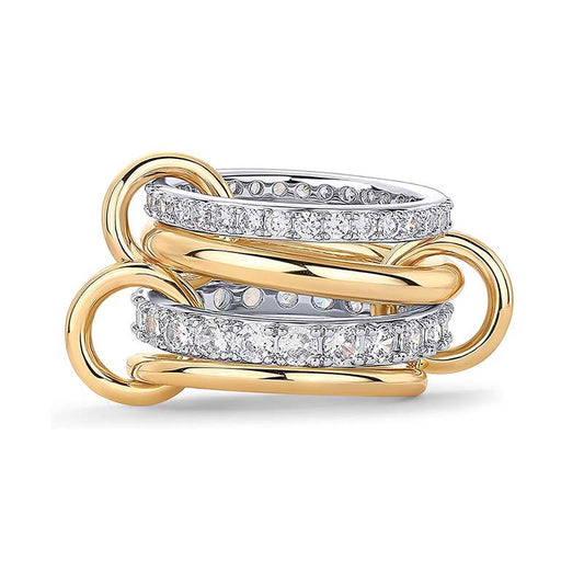 SparkLayer Four-Band Stacking Ring