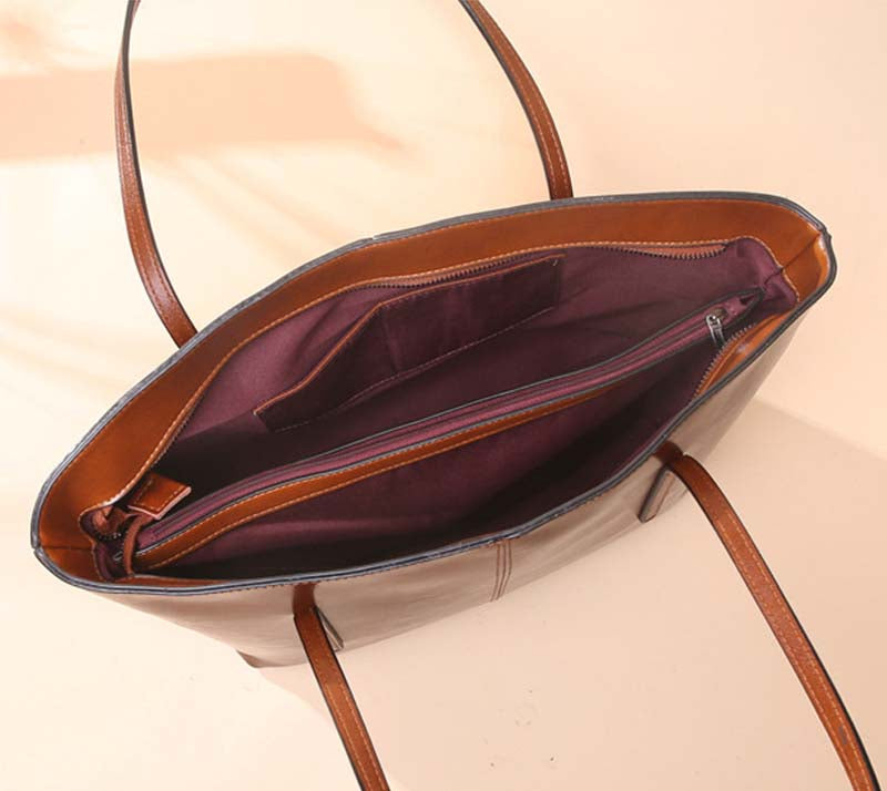 Adiffu Stylish Leather Tote Bag For Women