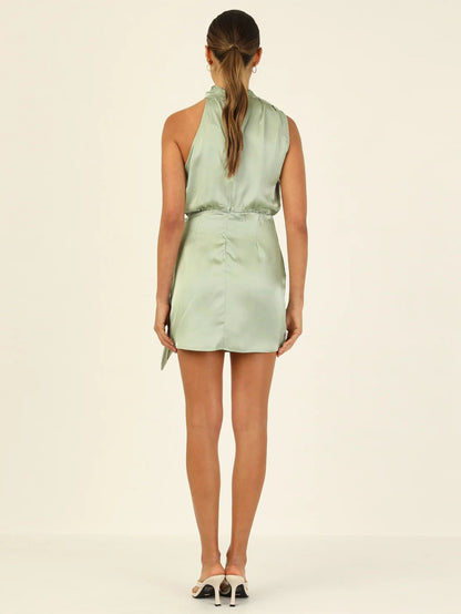 Adiffu Fashion Slim Sleeveless Dress