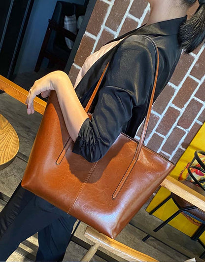 Adiffu Stylish Leather Tote Bag For Women