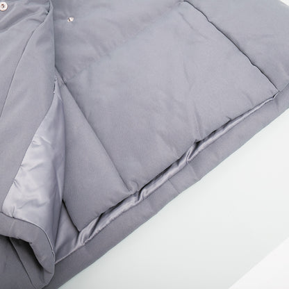 Adiffu Loose Casual Warm Long Stand-up Collar Cotton-padded Jacket