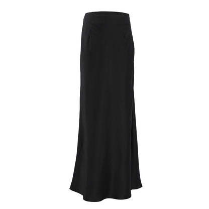 Luxe Satin Mermaid Maxi Skirt