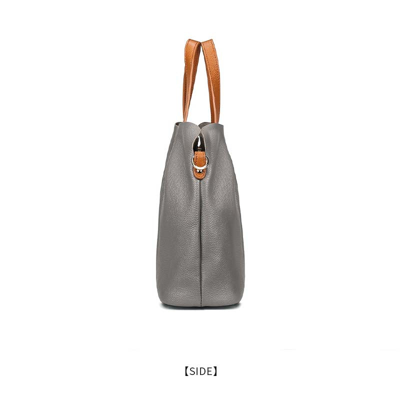 Adiffu Genuine Leather Handbags Head Layer Cowhide Litchi Grain Women Crossbody Bag