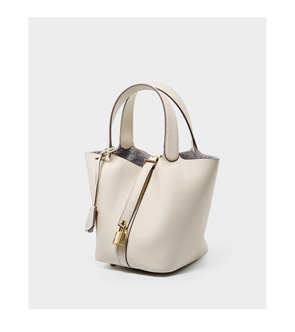 Adiffu Leather Bucket Bag Bridal Handbag
