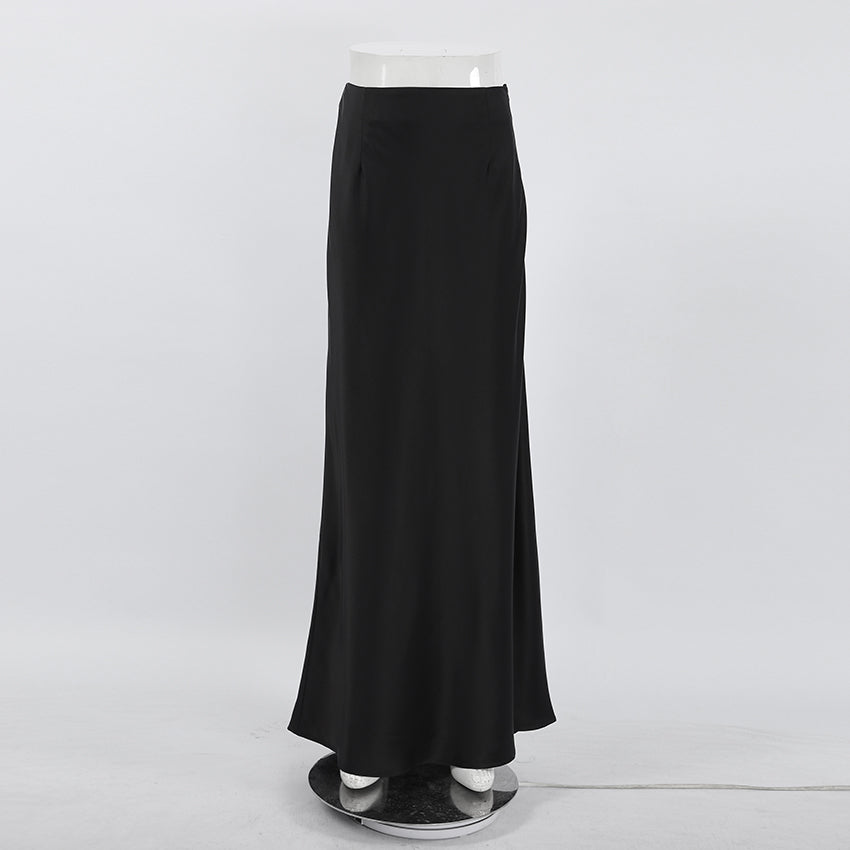 Luxe Satin Mermaid Maxi Skirt