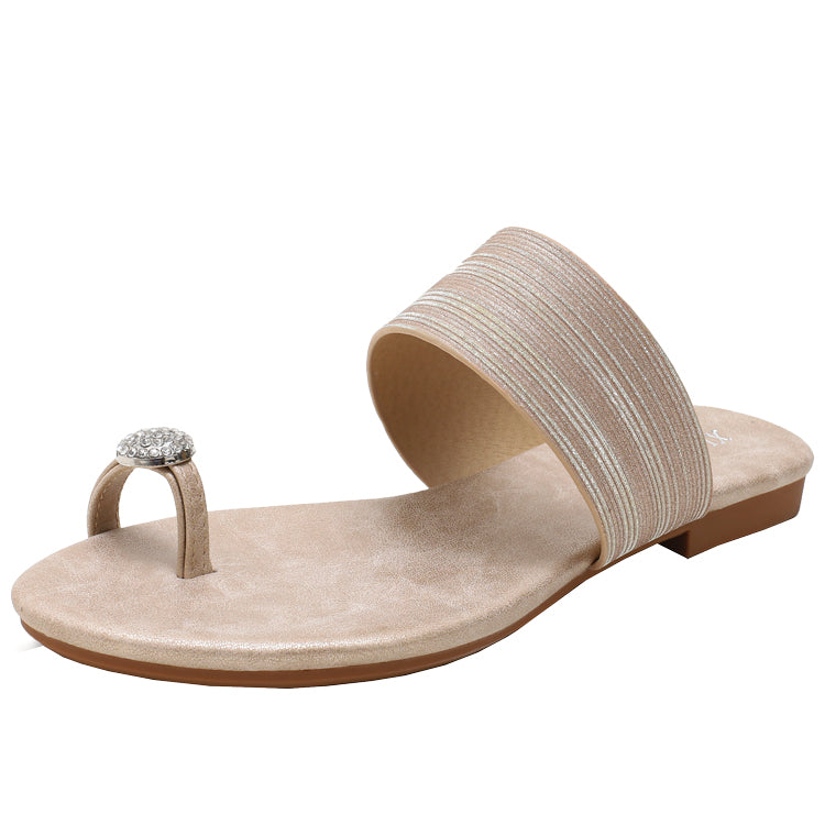 SunnyStride Soft-Comfort Flat Slides