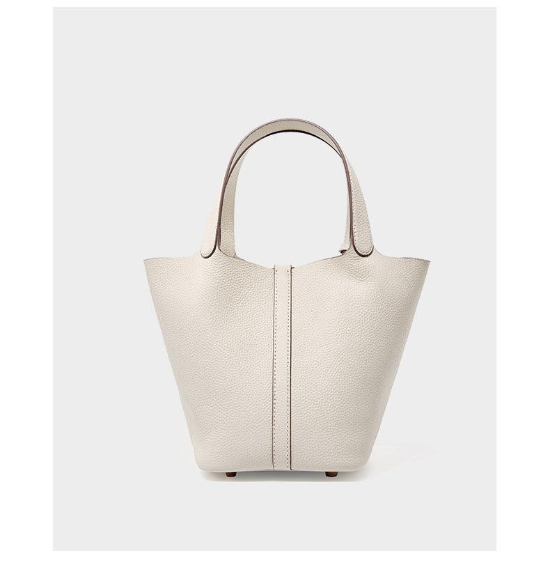 Adiffu Leather Bucket Bag Bridal Handbag