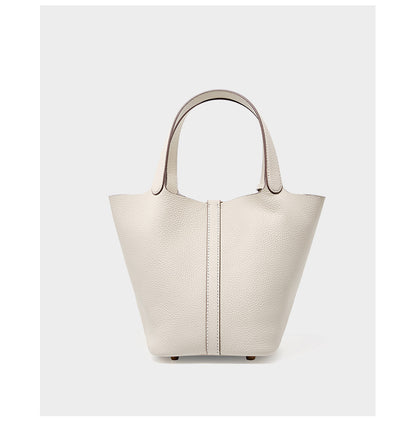 Adiffu Leather Bucket Bag Bridal Handbag