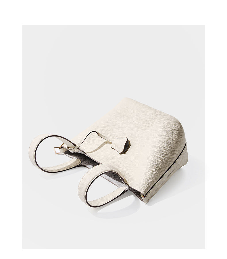 Adiffu Leather Bucket Bag Bridal Handbag