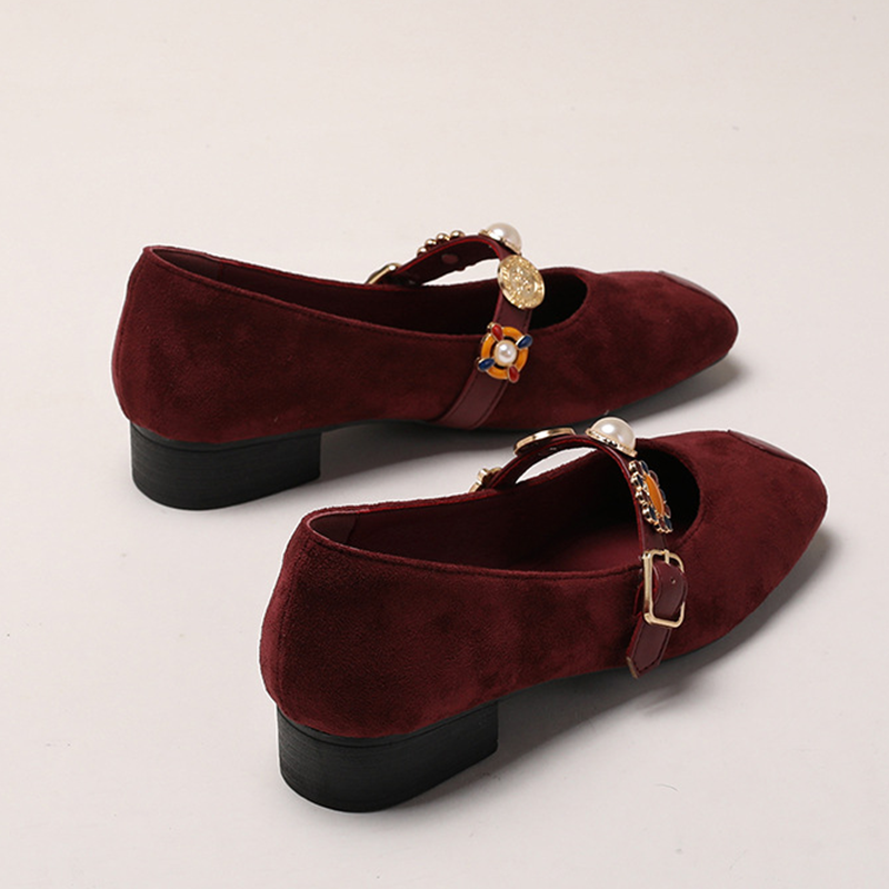 Adiffu Parisian Pearl Mary Jane Heels