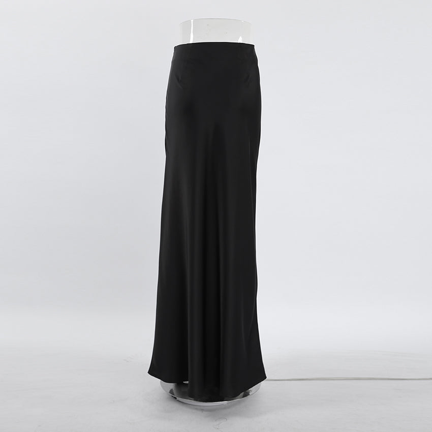 Luxe Satin Mermaid Maxi Skirt