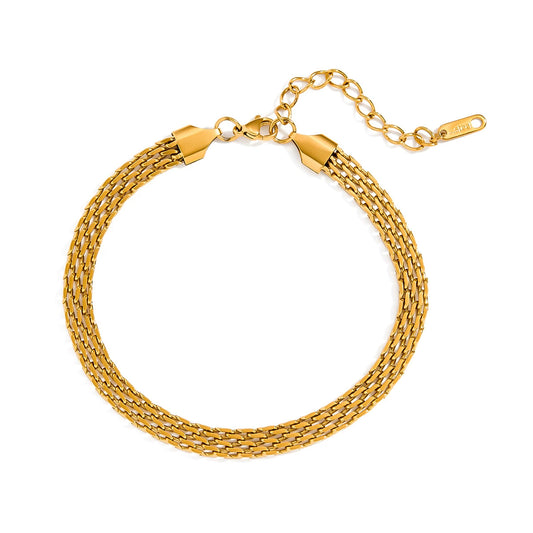 Shower-Safe Gold Stainless Steel Anklet-Long-Lasting Waterproof Jewelry for Women