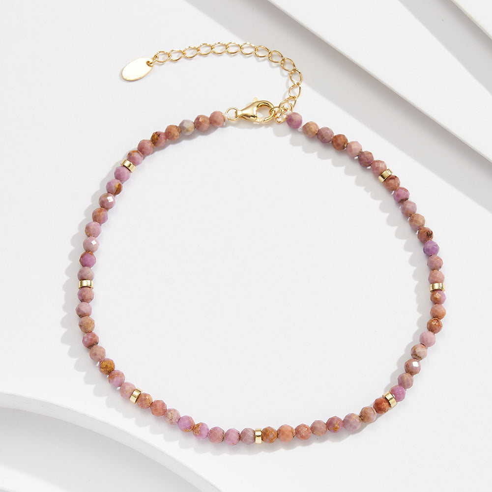 Amethyst Mist Anklet-S925 Sterling Silver