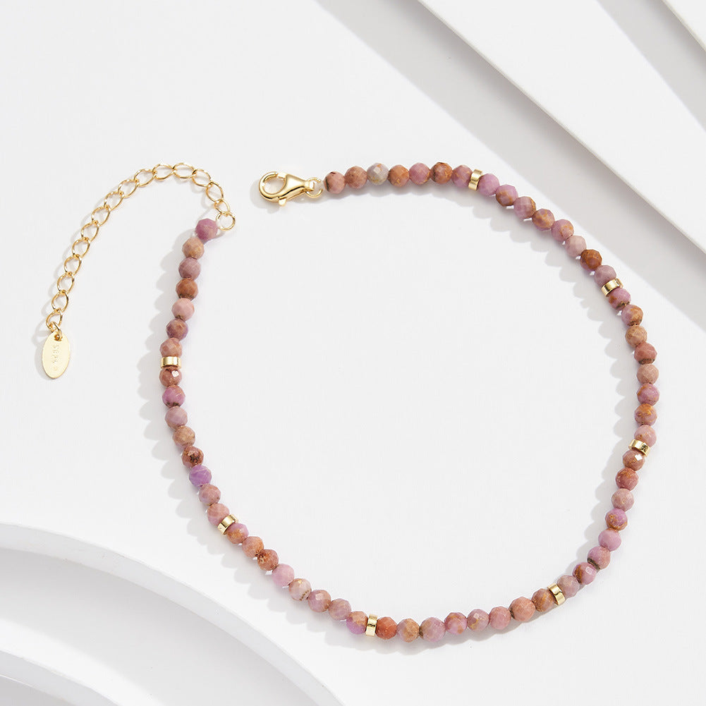 Amethyst Mist Anklet-S925 Sterling Silver