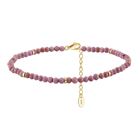 Amethyst Mist Anklet-S925 Sterling Silver