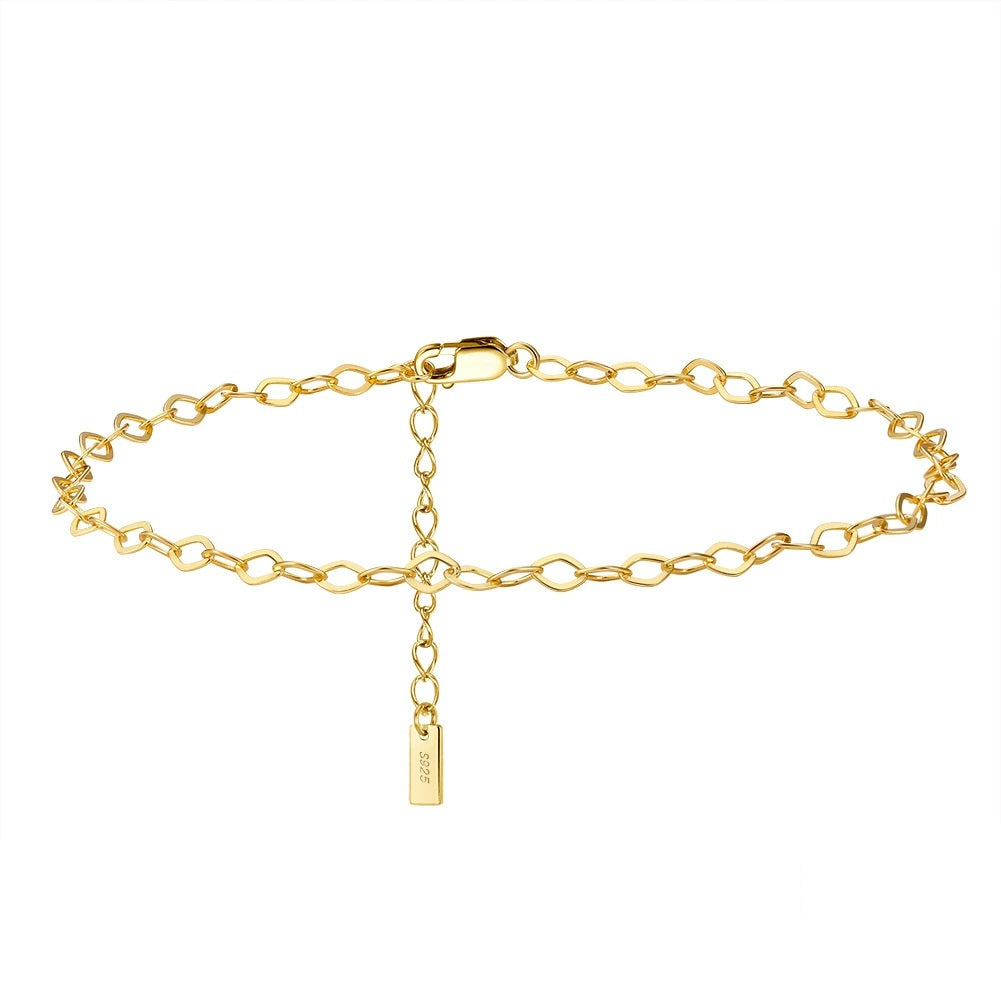 Luna Dainty Anklet-S925 Sterling Silver