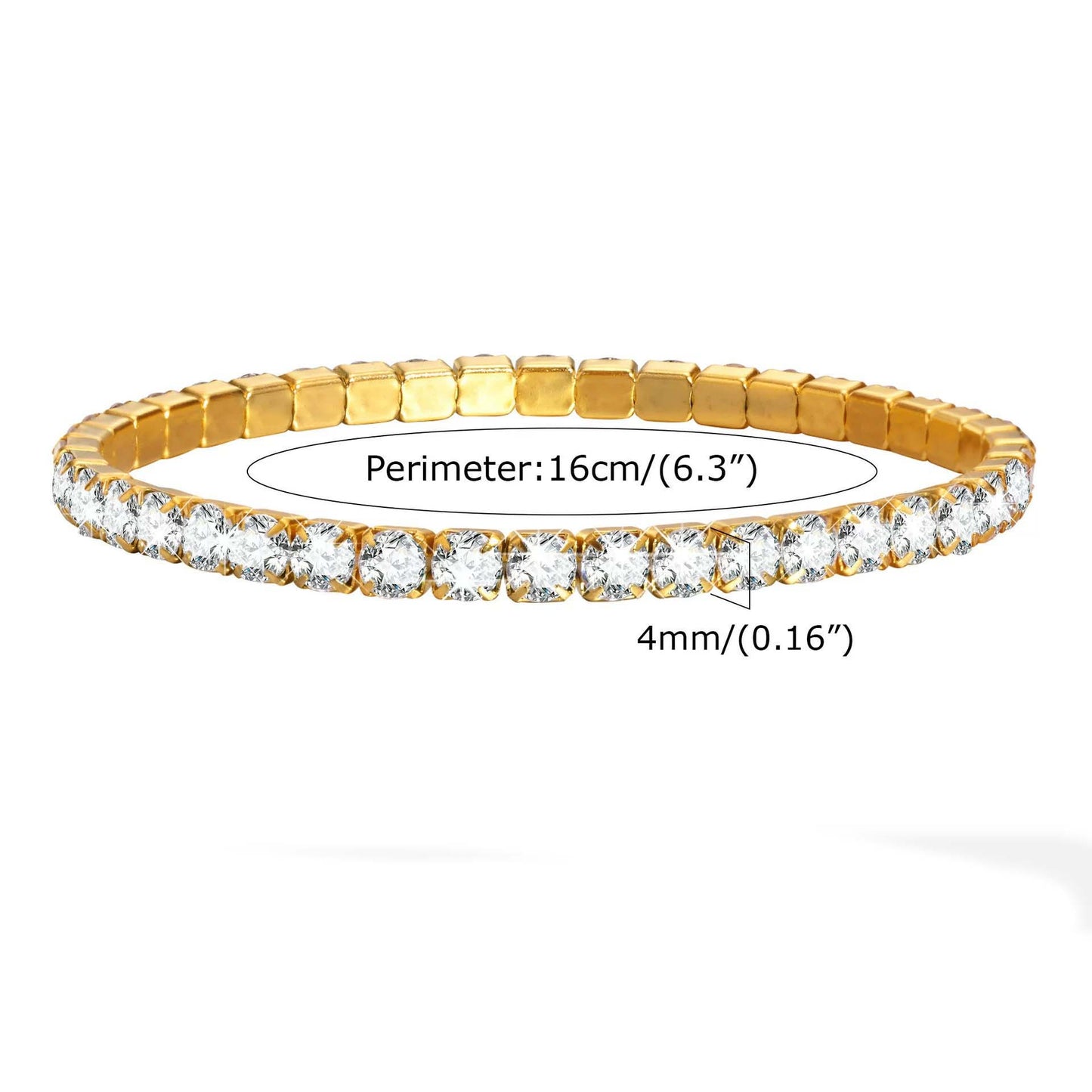 Modern Beaded Angel Tennis Bracelet
