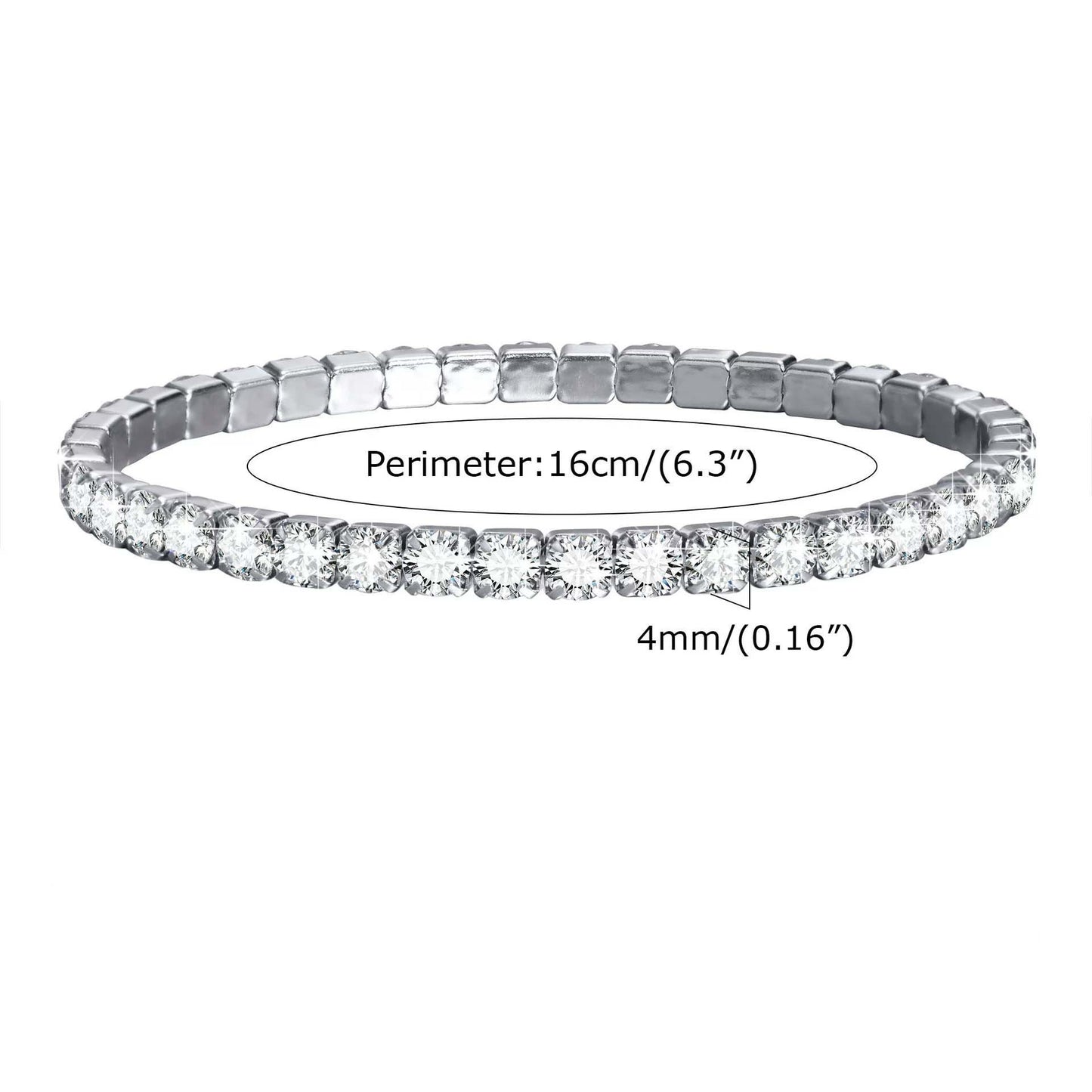 Modern Beaded Angel Tennis Bracelet