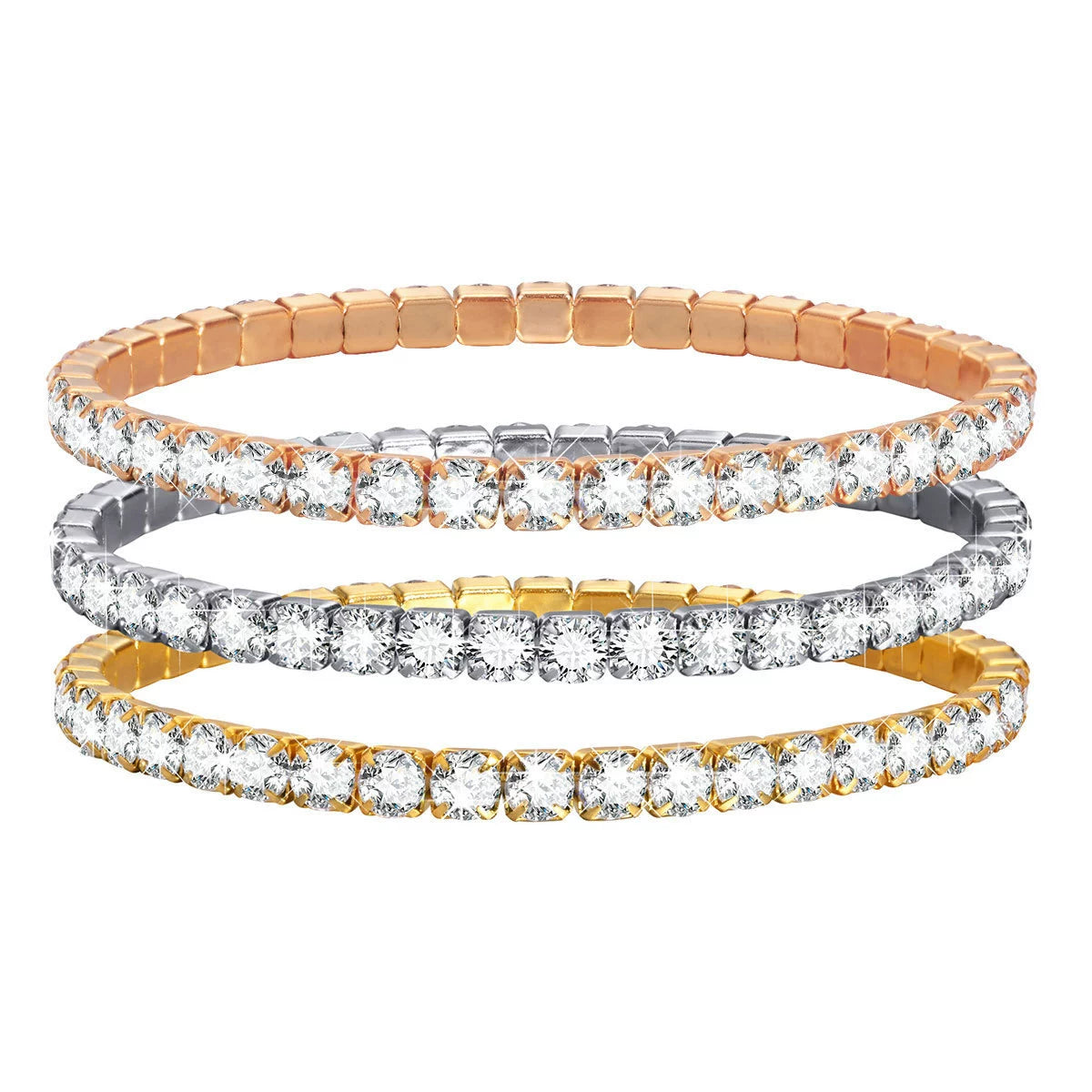 Modern Beaded Angel Tennis Bracelet