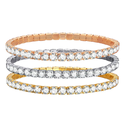 Modern Beaded Angel Tennis Bracelet
