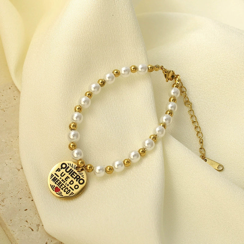 Chic Baroque Freshwater Pearl Beaded Bracelet – Natural Irregular Pearl Elegant Bracelet for Women, Luxury Vintage Jewelry Gift