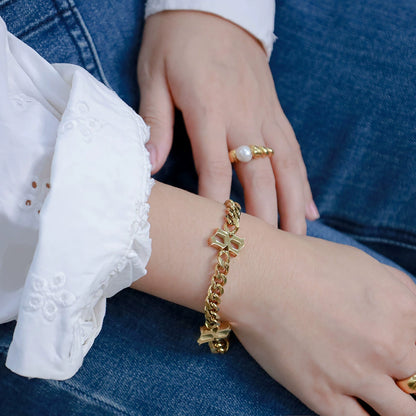 Trendy Minimalist Number Charm Bracelet