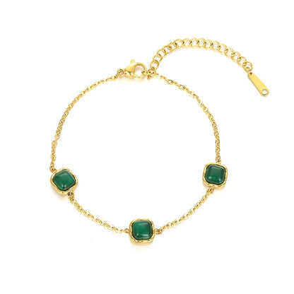 Modern Minimal Green Bracelet
