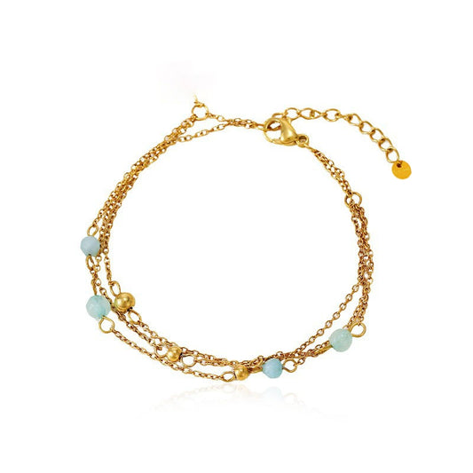 Gold Layered Beaded Bracelet