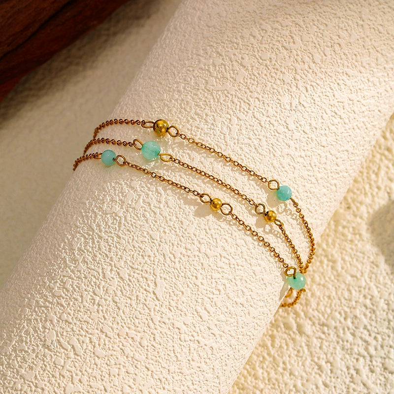 Gold Layered Beaded Bracelet