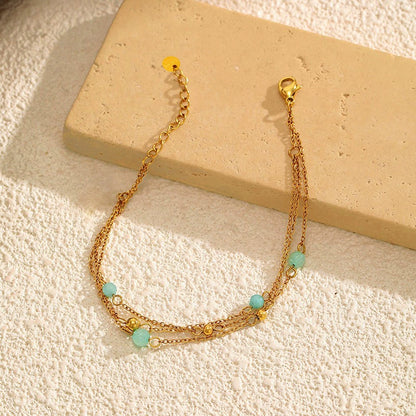 Gold Layered Beaded Bracelet